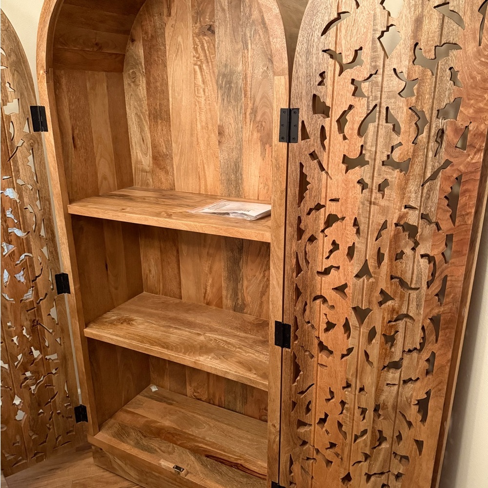 Incredible Natural Wood Storage Cabinet! Must see! (From World Market)